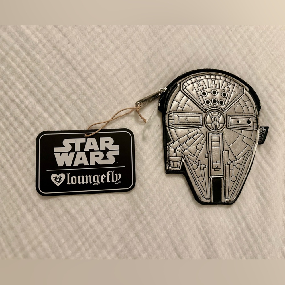 ✨ 💙 NWT Disney Star Wars Loungefly Silver Coin Purse ✨ 💙